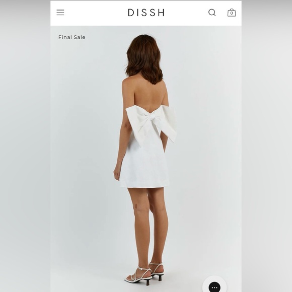 Dissh Aisle White Bow Dress - Picture 4 of 5